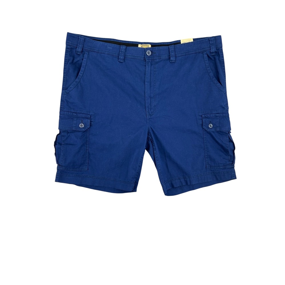 The Foundry Supply Co Mens Cargo Shorts Blue Comfort Stretch Size 50